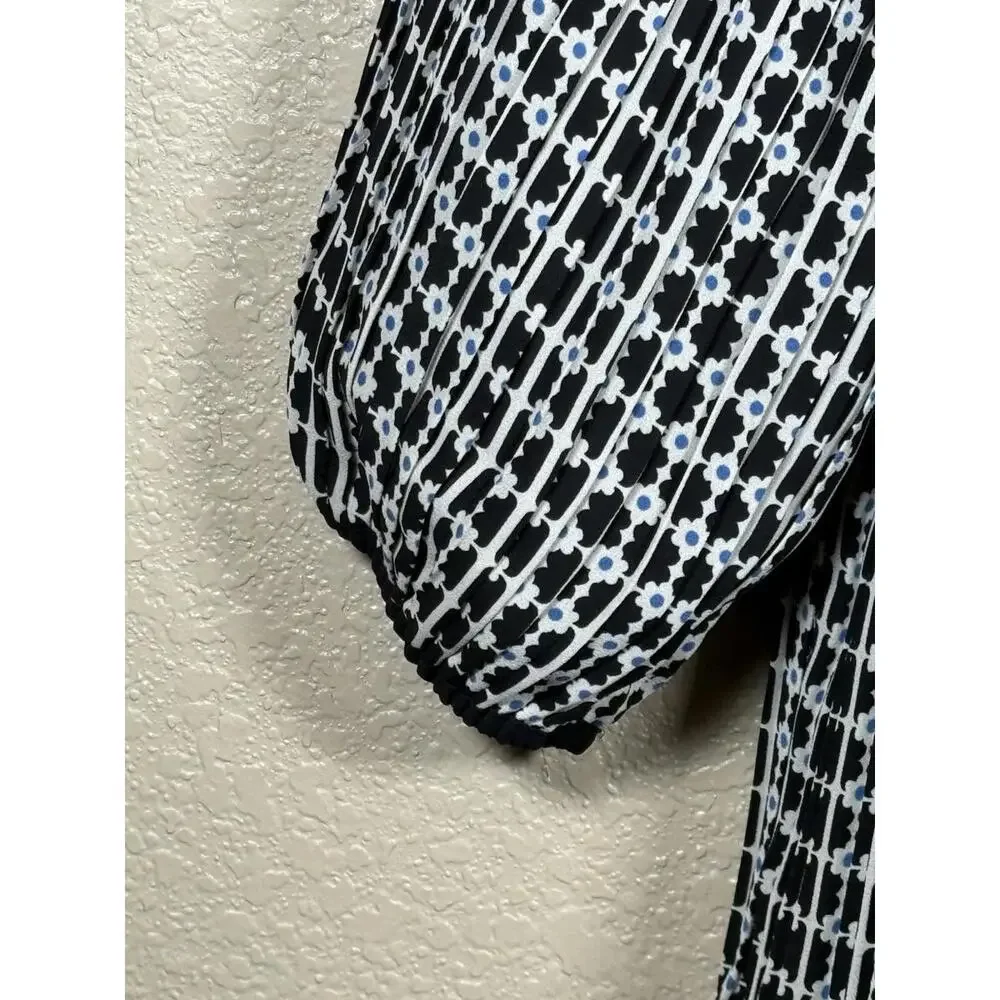 Max Studio Women Dress Size M Geometric 3/4 Sleeve Relax Fit Career Office - Picture 5 of 9